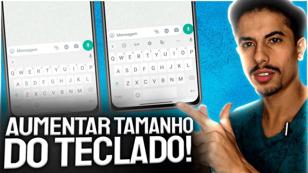 Como aumentar o teclado do celular 1