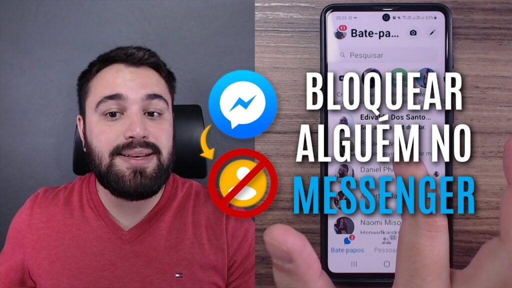 Como bloquear mensagens enviadas por paginas no facebook messenger 1