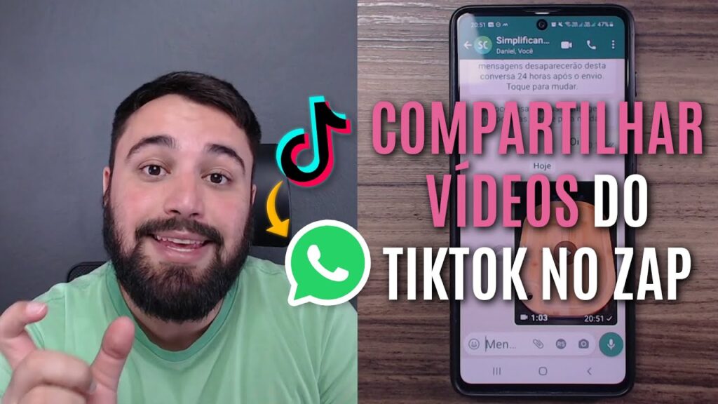 Como compartilhar video do tiktok no whatsapp 1
