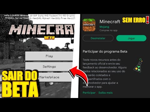 Como sair da versao beta do minecraft 1