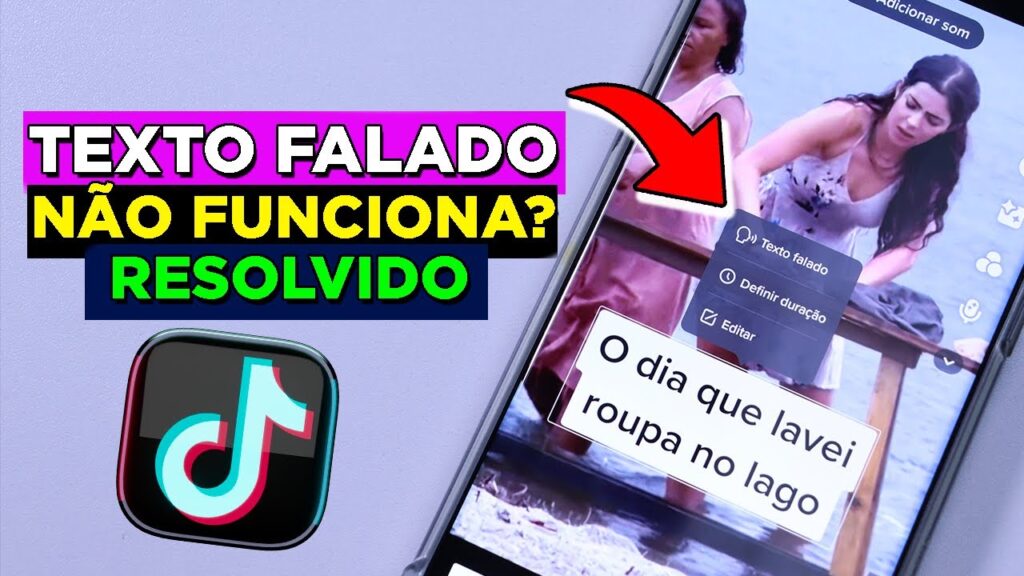 Como colocar a voz do google no tiktok e ativar funcao de texto falado 1