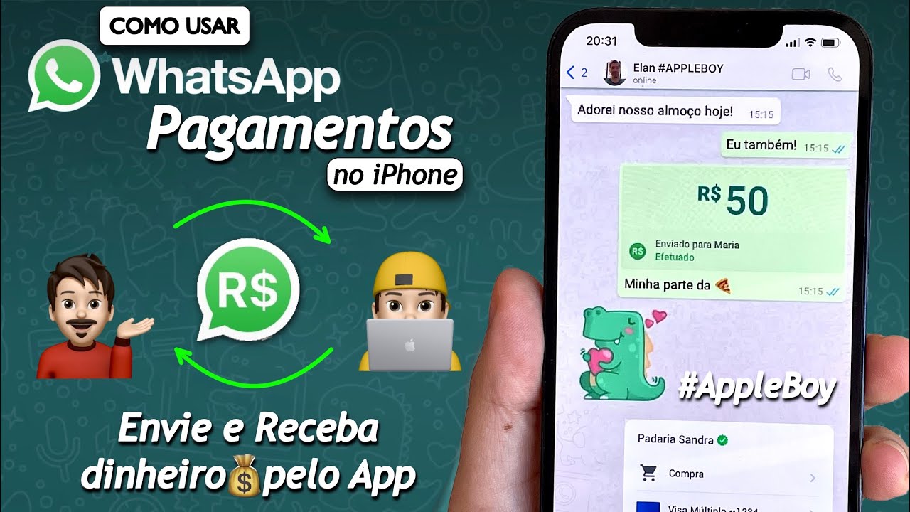 Como enviar dinheiro pelo whatsapp no iphone 10
