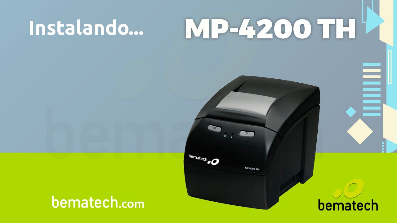 Como fazer download e instalar o driver da bematech mp 4200 th 5