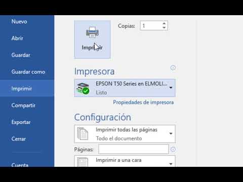 Como imprimir no word 7