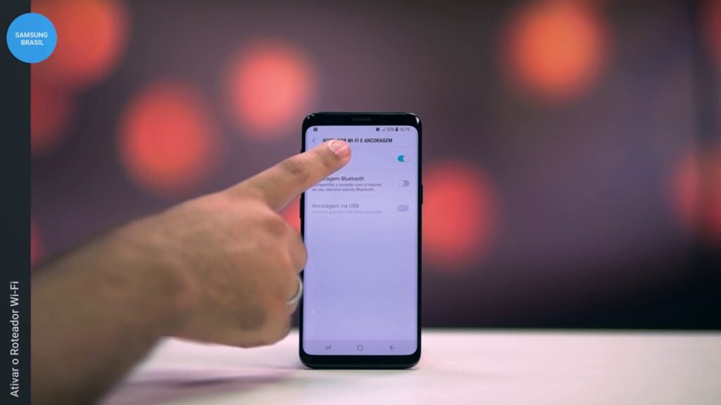 Como usar Como roteador wi fi no galaxy s9 1