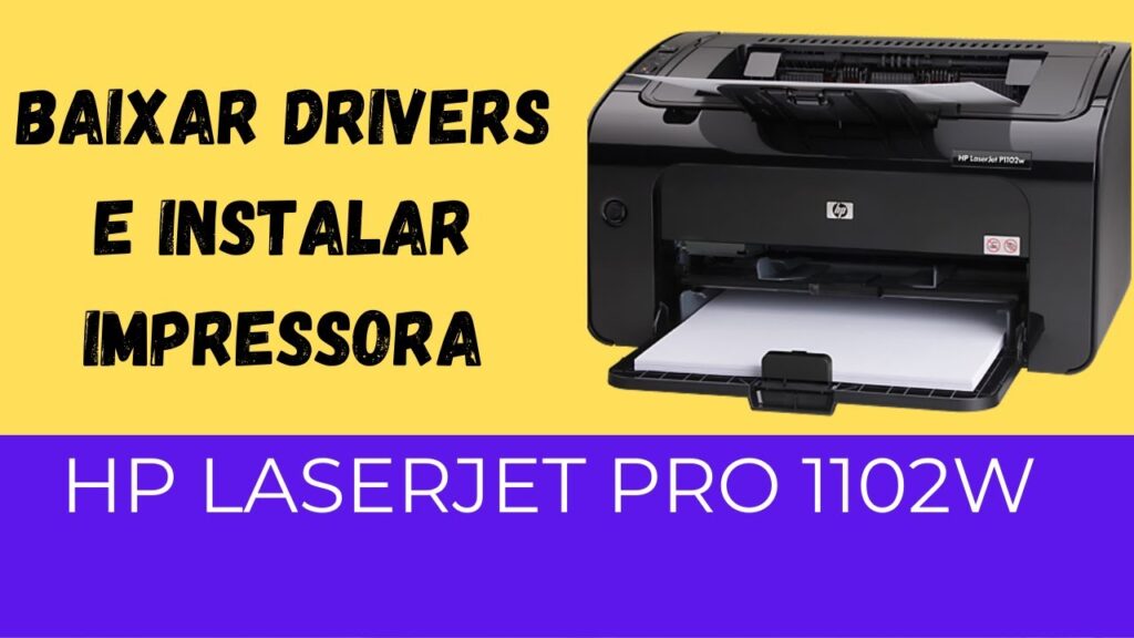 Como baixar e instalar o driver da impressora hp laserjet p1102w 1