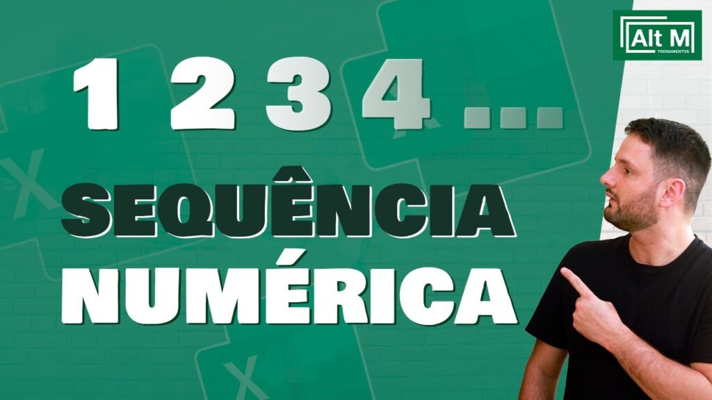 Como numerar linhas e colunas no excel 1
