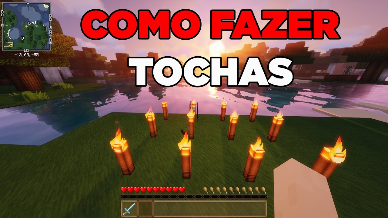 Como fazer tocha em minecraft 12