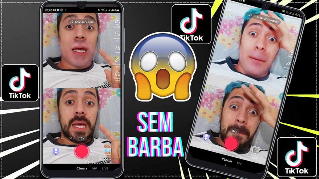 Como usar filtro sem barba no tiktok 1
