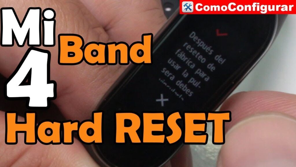 Como redefinir mi band 4 xiaomi 1