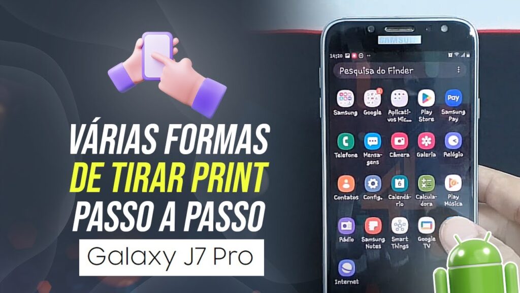 Como tirar print da tela do samsung galaxy j7 pro 1
