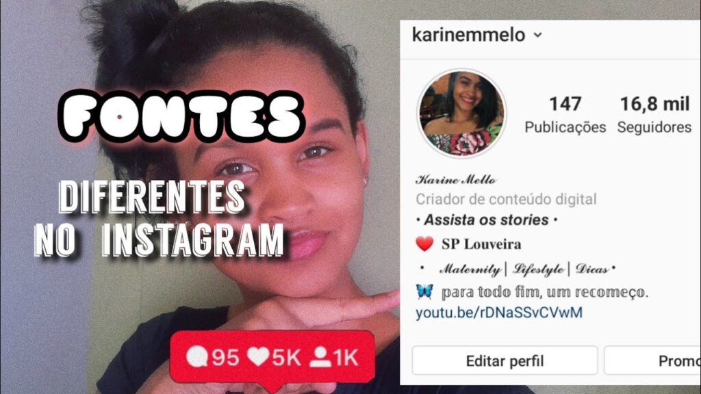 Como mudar a letra da bio do instagram 1