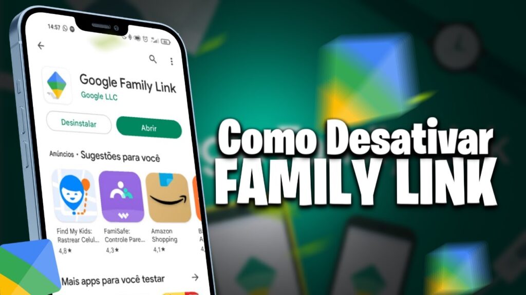 Como desinstalar o family link do celular e remover o controle de pais 1