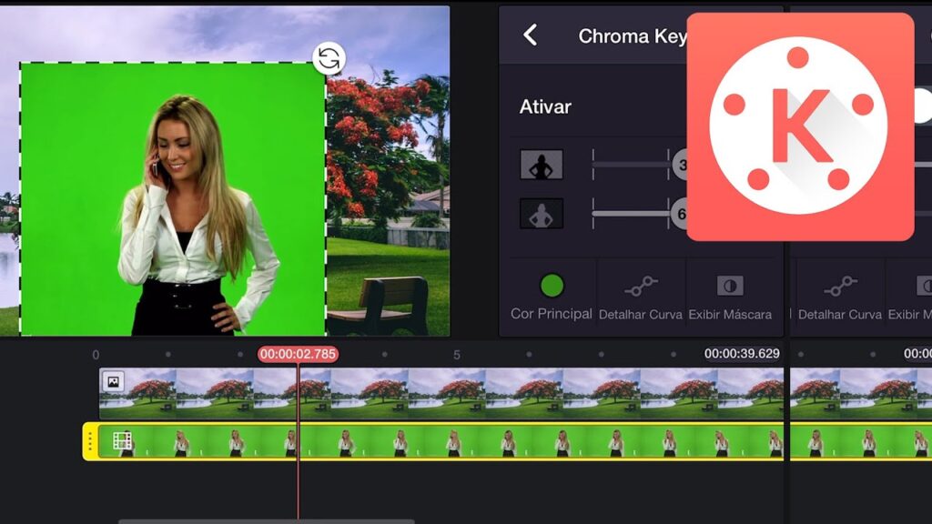 Como colocar fundo no kinemaster com chroma key 1