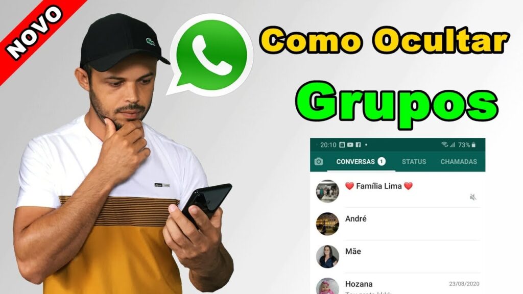 Como ocultar grupos no whatsapp no android e iphone ios 1