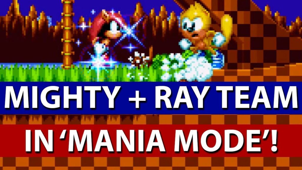 Como destravar e usar ray e mighty novos personagens de sonic mania plus 1