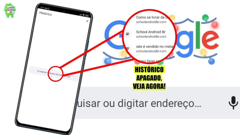 Como recuperar historico apagado do google chrome no celular 1
