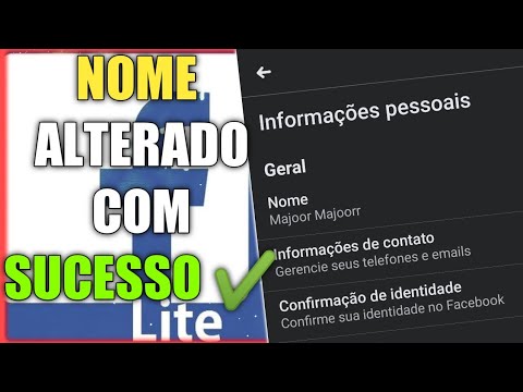 Como mudar o nome no facebook lite 1