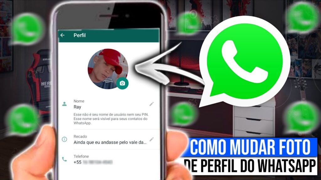 Como mudar a foto do whatsapp 1