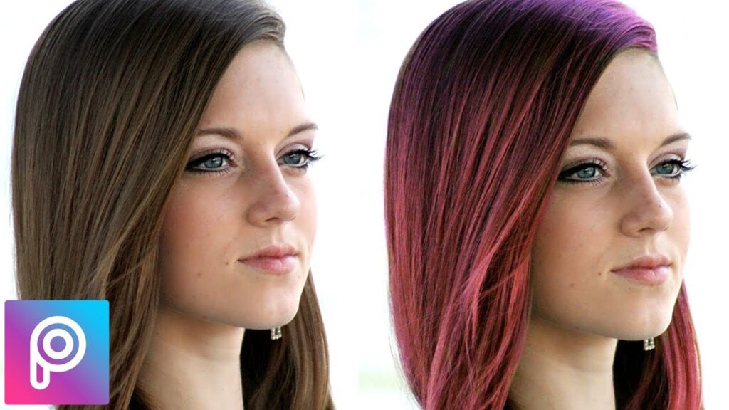 Como mudar a cor do cabelo no picsart 1