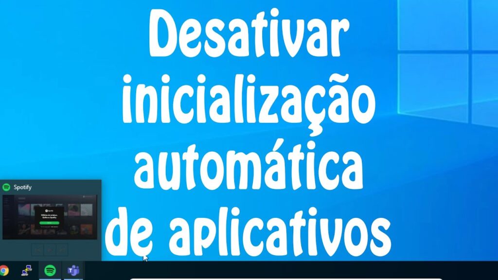 Como remover aplicativos da inicializacao do windows 10 1