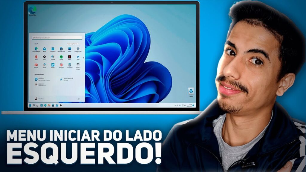 Como mover o menu iniciar do windows 11 para a esquerda 1