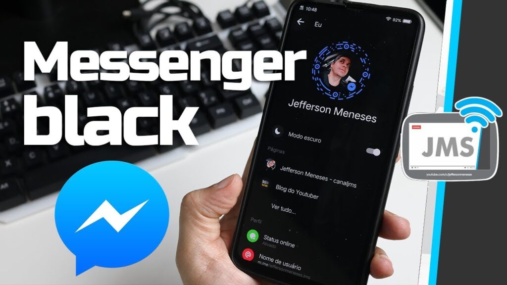Como ativar o modo escuro do facebook messenger 1