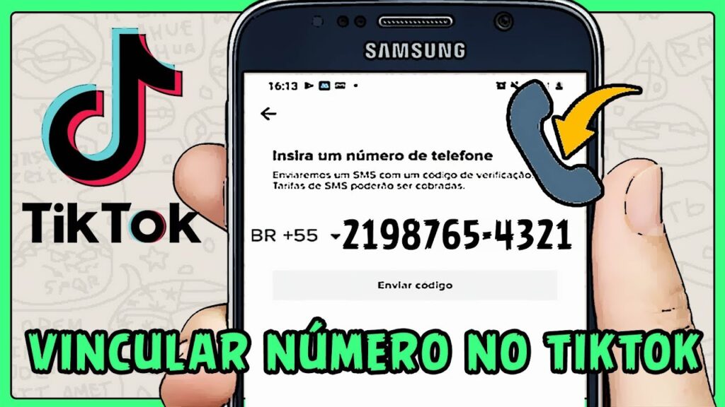 Como vincular o numero de telefone no tiktok 1