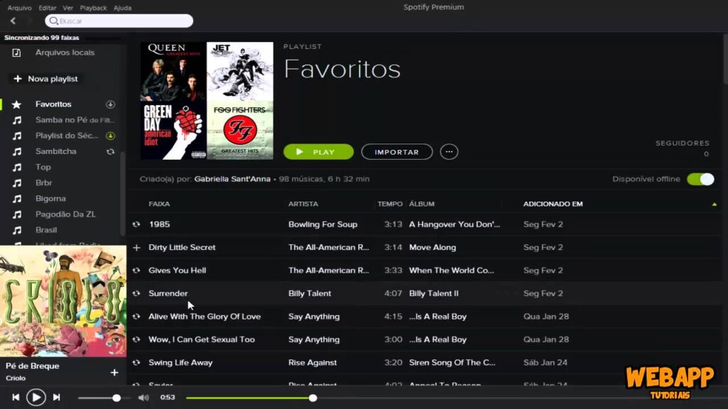 Como baixar musica do spotify no pc para escutar offline 1