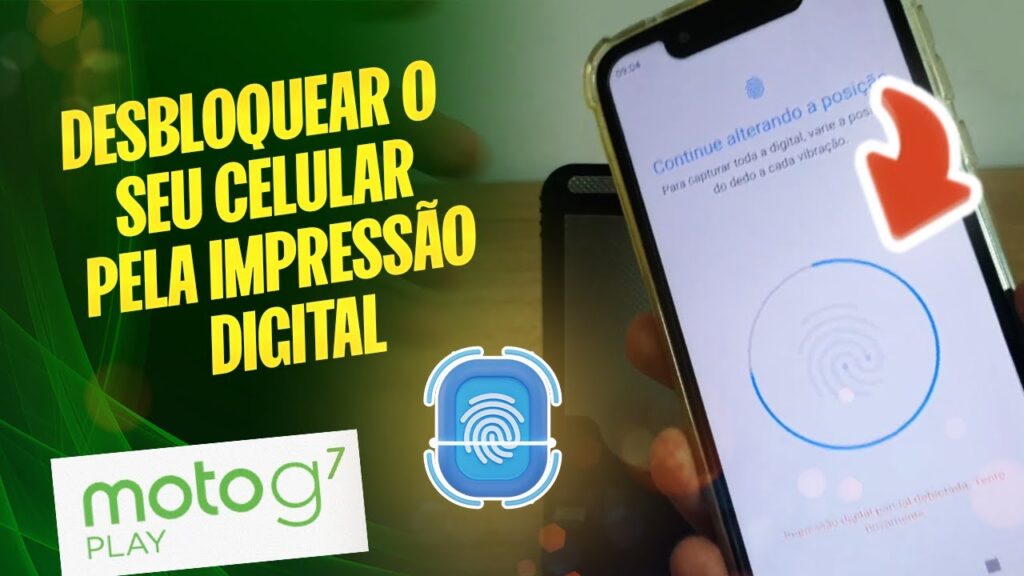 Como cadastrar impressao digital no moto g7 play 1