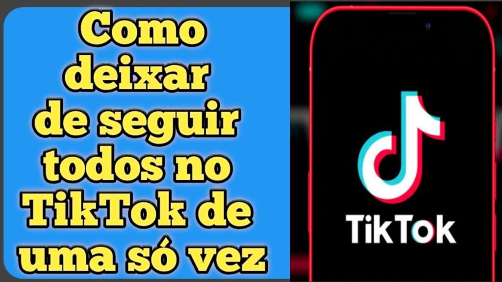 Como parar de seguir alguem no tiktok e dar unfollow em varias contas 1
