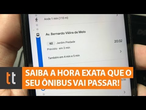 Como saber se o onibus esta chegando com o google maps 1