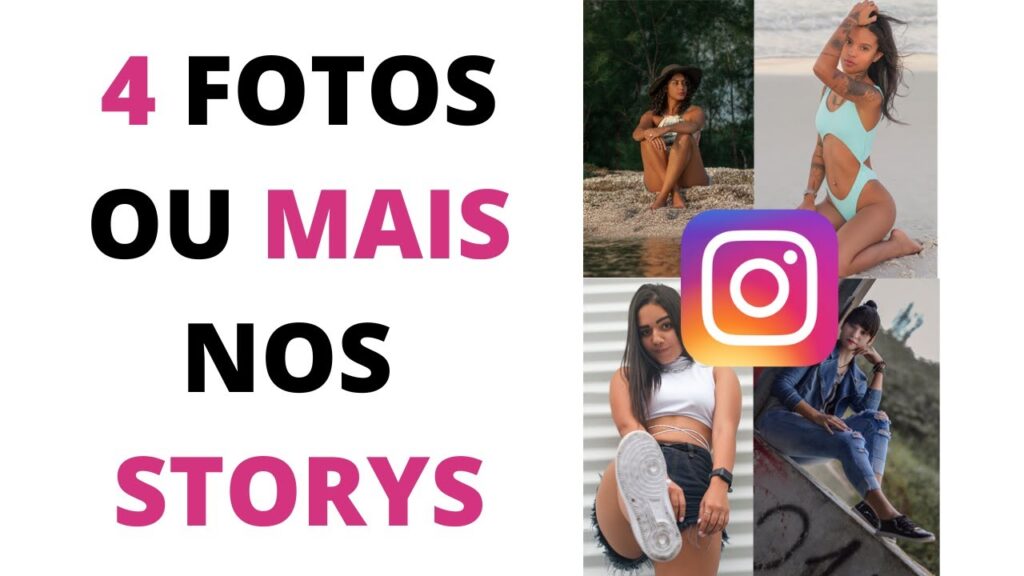 Como colocar 4 fotos juntas no story do instagram 1