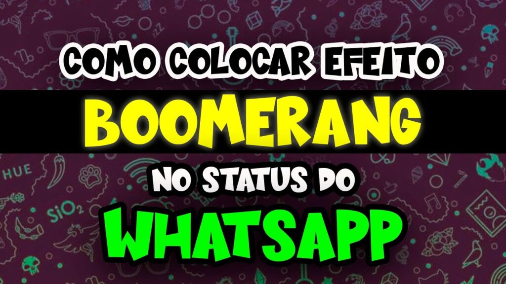 Como fazer boomerang no whatsapp e postar video no status 1