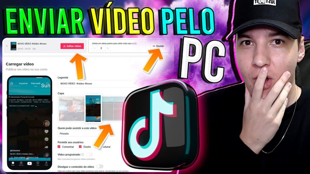 Como usar o tiktok no pc para postar e assistir aos videos 1