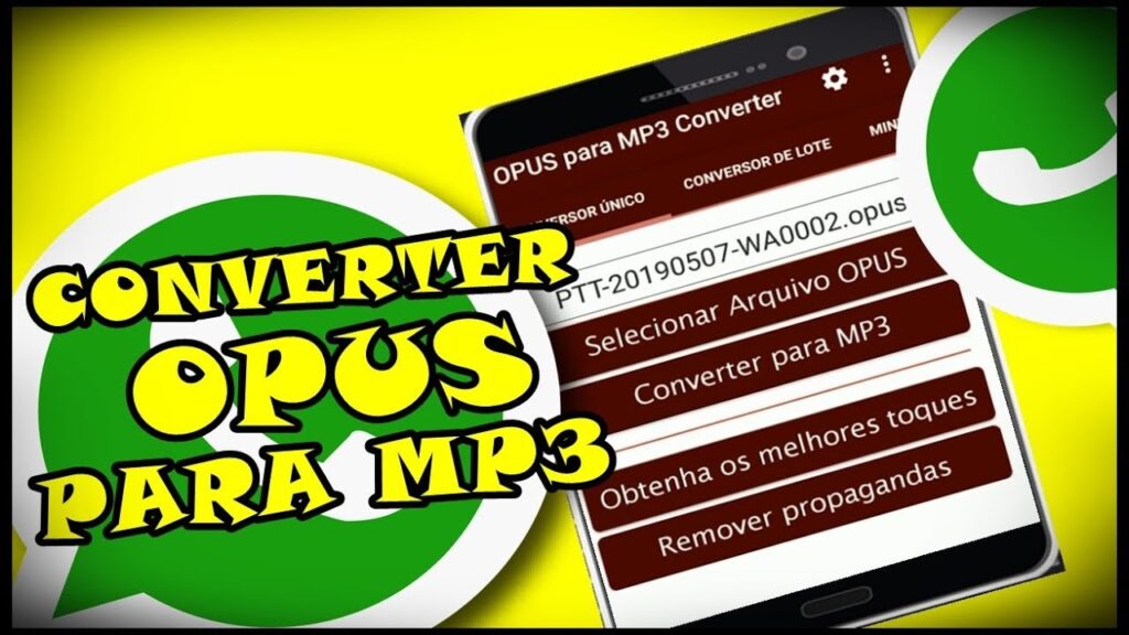 Como abrir e converter audio do whatsapp de opus para mp3 1