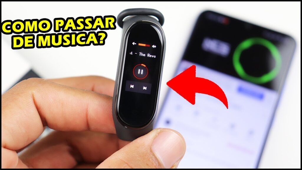Como usar a mi band 4 xiaomi para controlar musica no celular 1