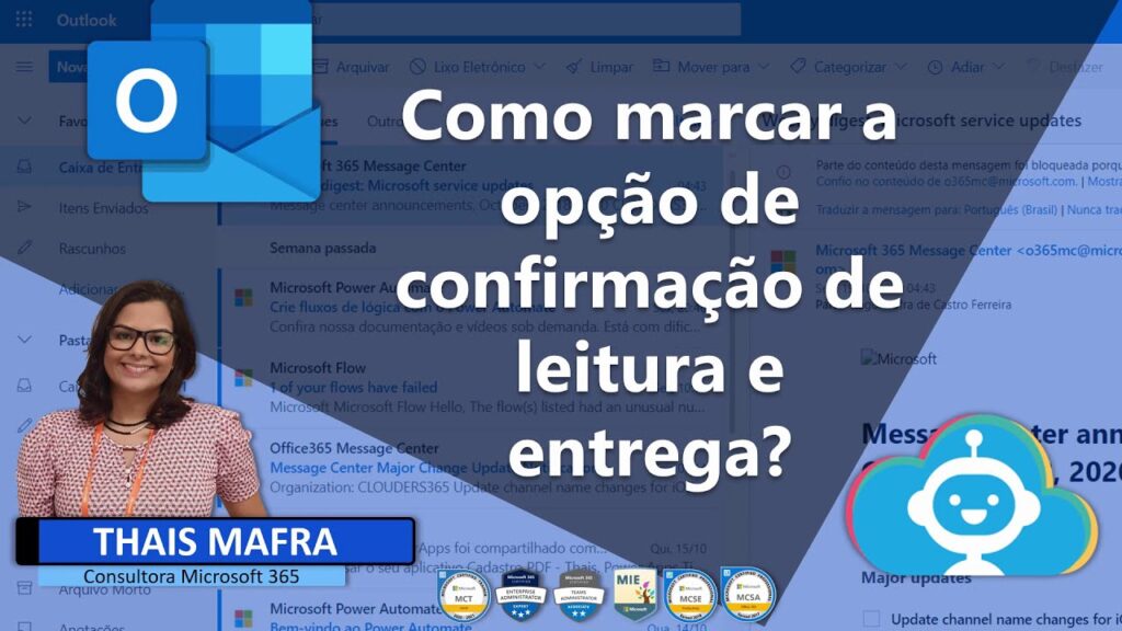 Como ativar a confirmacao de leitura no outlook 1