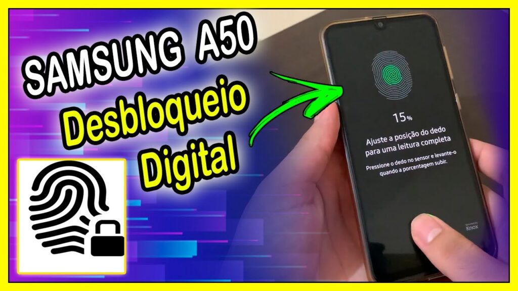 Como cadastrar impressao digital e reconhecimento facial no galaxy a50 1