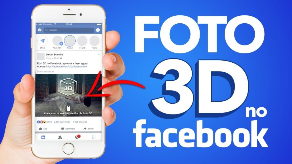 Como postar foto 3d no facebook 1