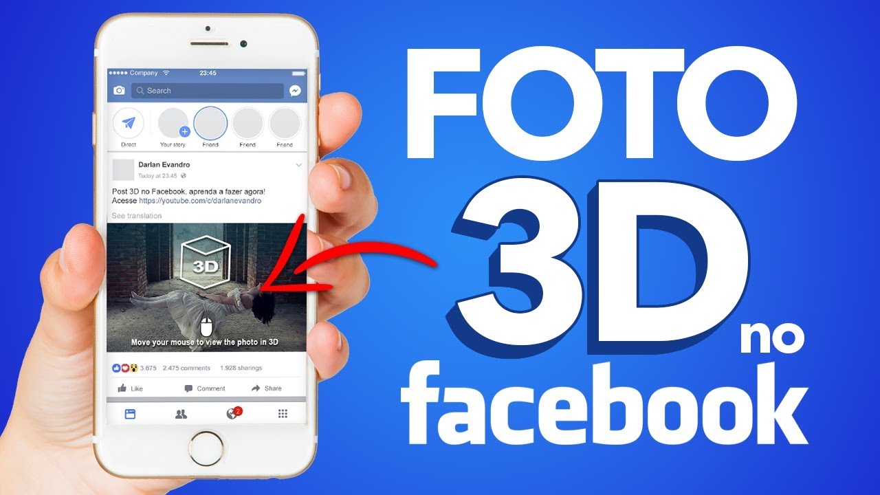 Como postar foto 3d no facebook 5