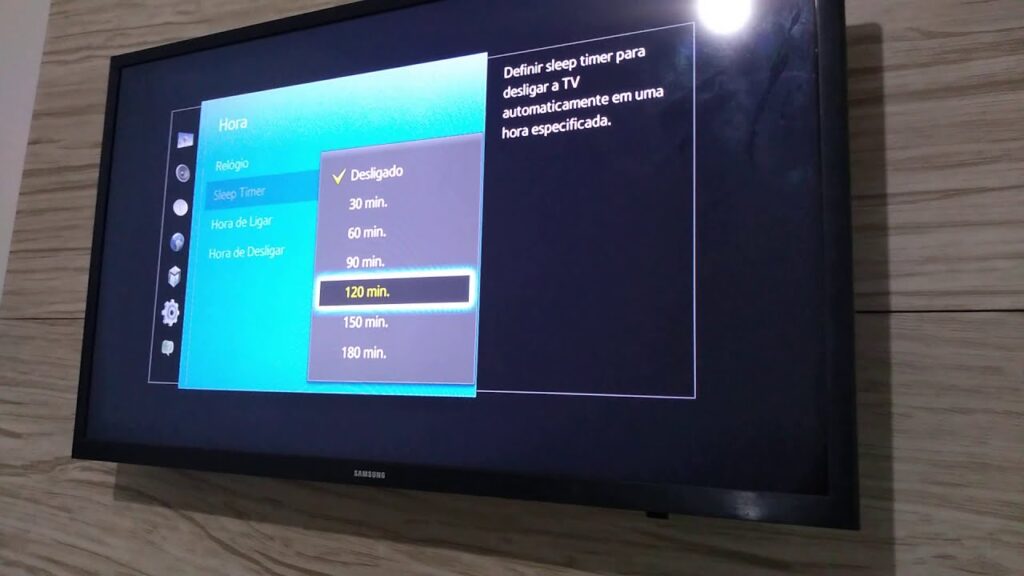 Como programar a smart tv samsung para ligar e desligar sozinha 1