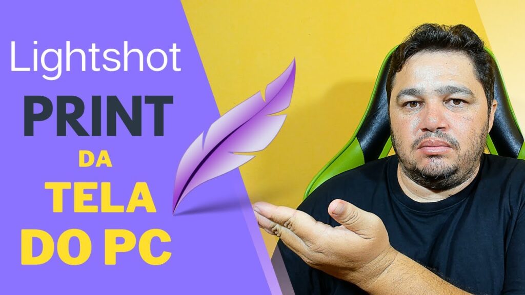 Como tirar print da tela do pc e salvar ou compartilhar com o lightshot 1