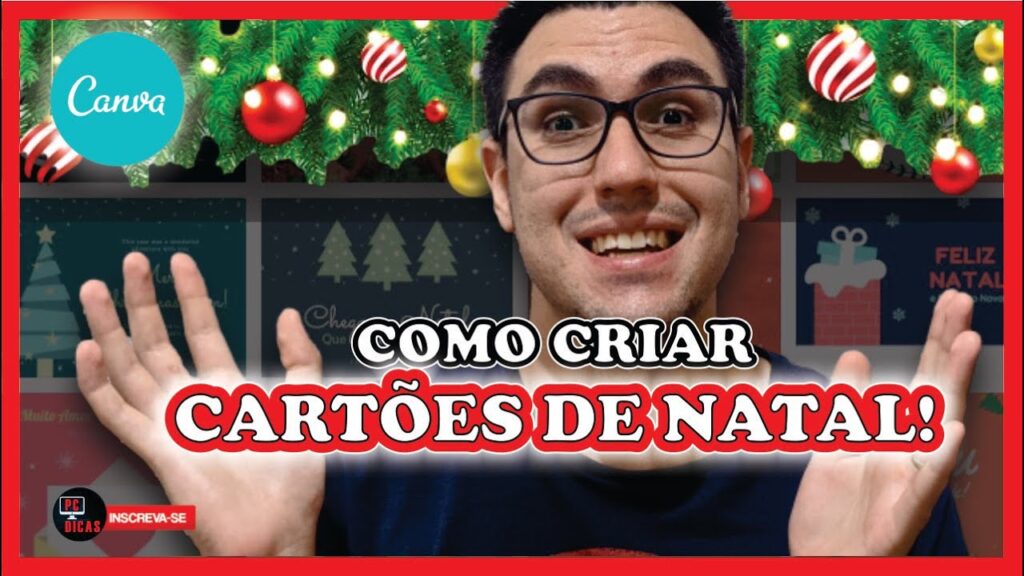 Como fazer um cartao de natal personalizado no canva 1