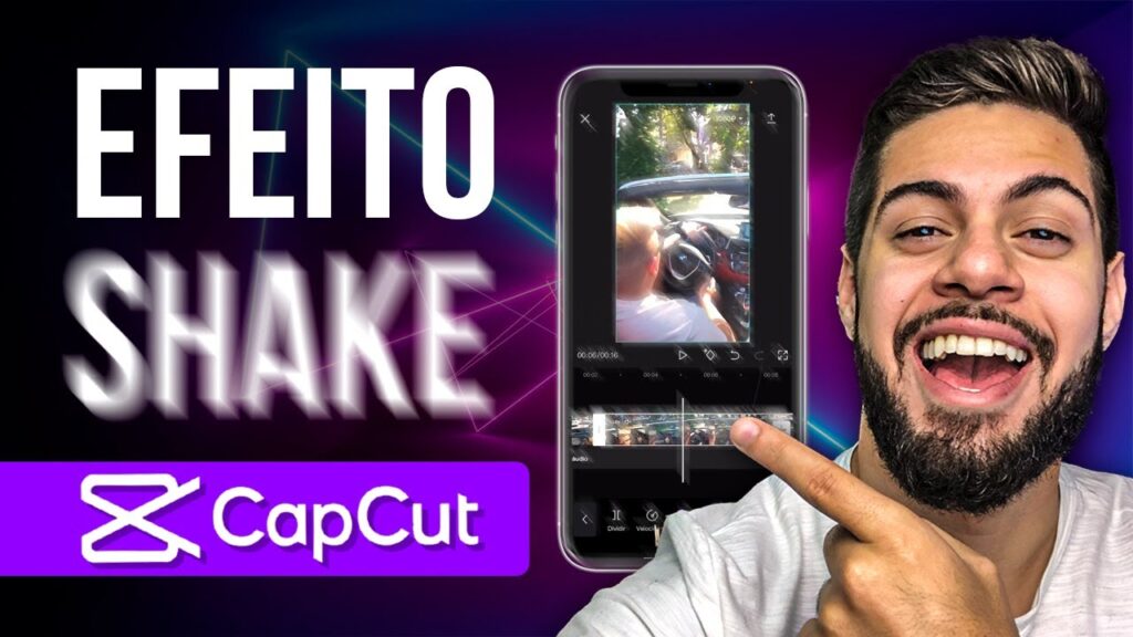 Como fazer shake no capcut e aplicar efeito em videos pelo celular 1