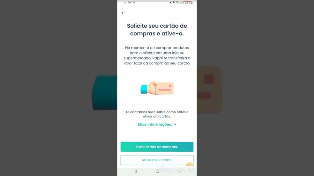Como cadastrar um cartao de credito no rappi 1