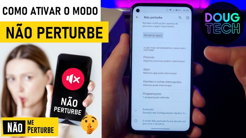 Como usar modo nao perturbe no moto g7 1