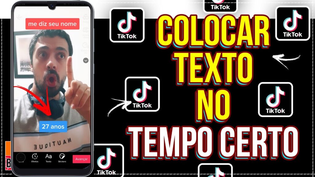 Como escrever no video do tiktok e fazer desafios Como me diz seu nome 1
