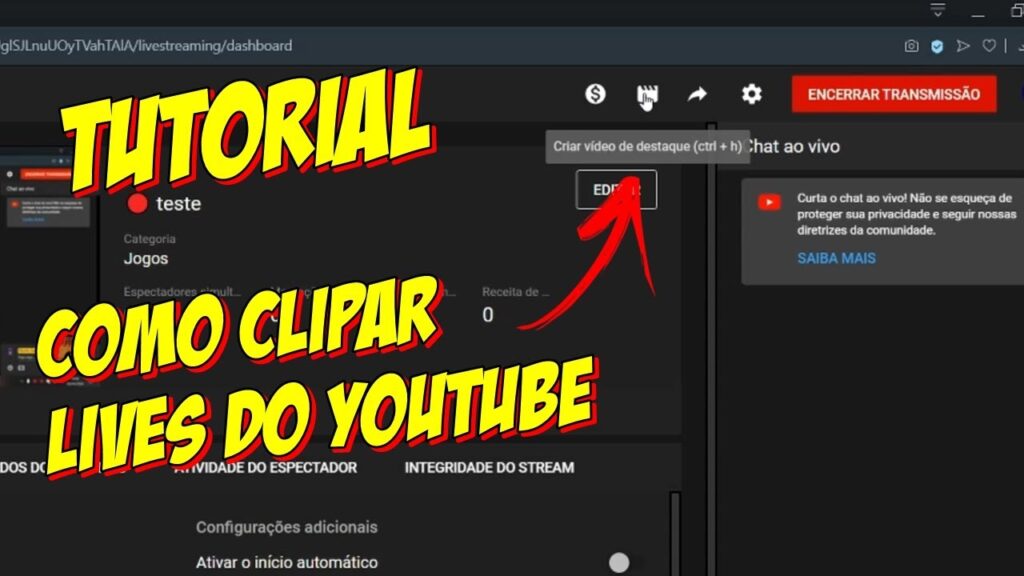 Como clipar na nimo tv pelo pc e baixar clipes esports 1