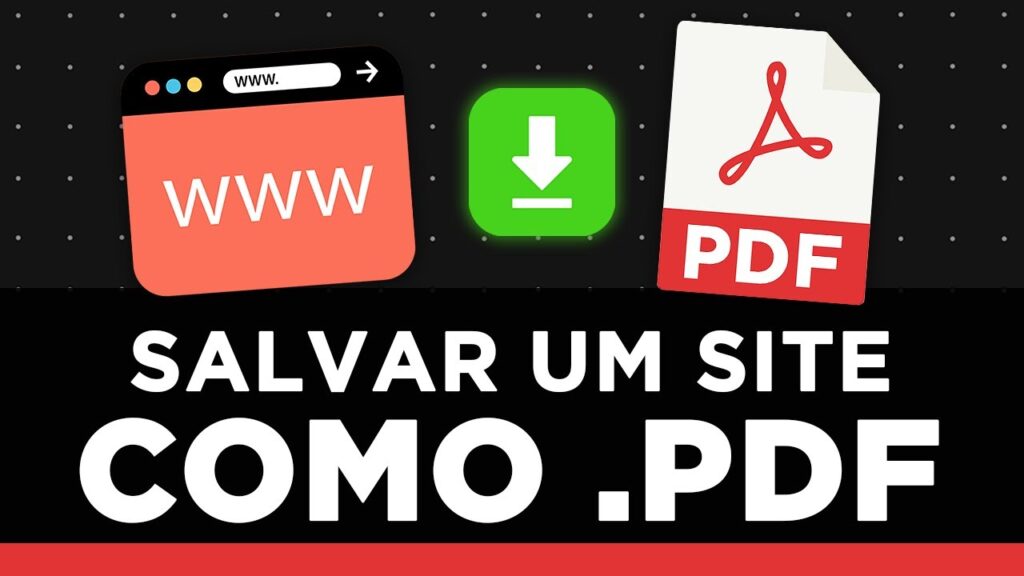 Como converter e salvar um site em pdf 1
